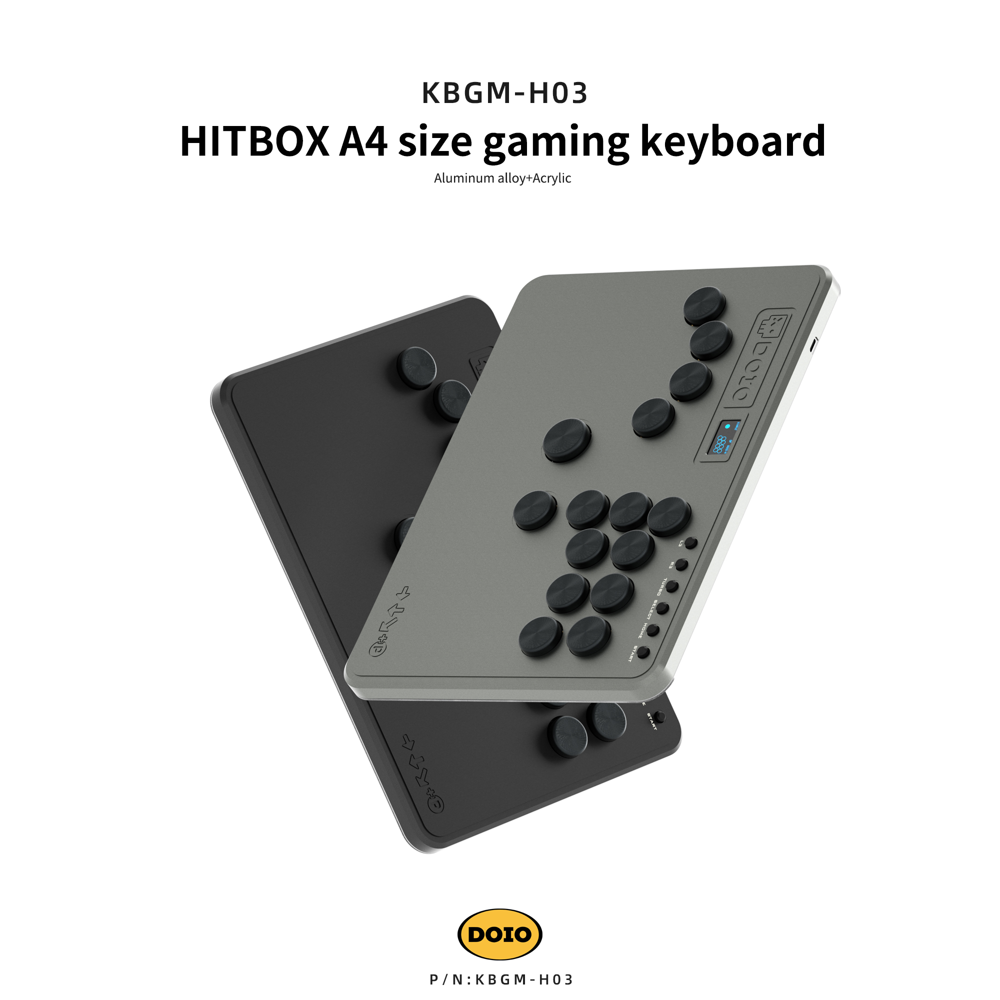 HITBOX A4 size gaming keyboard