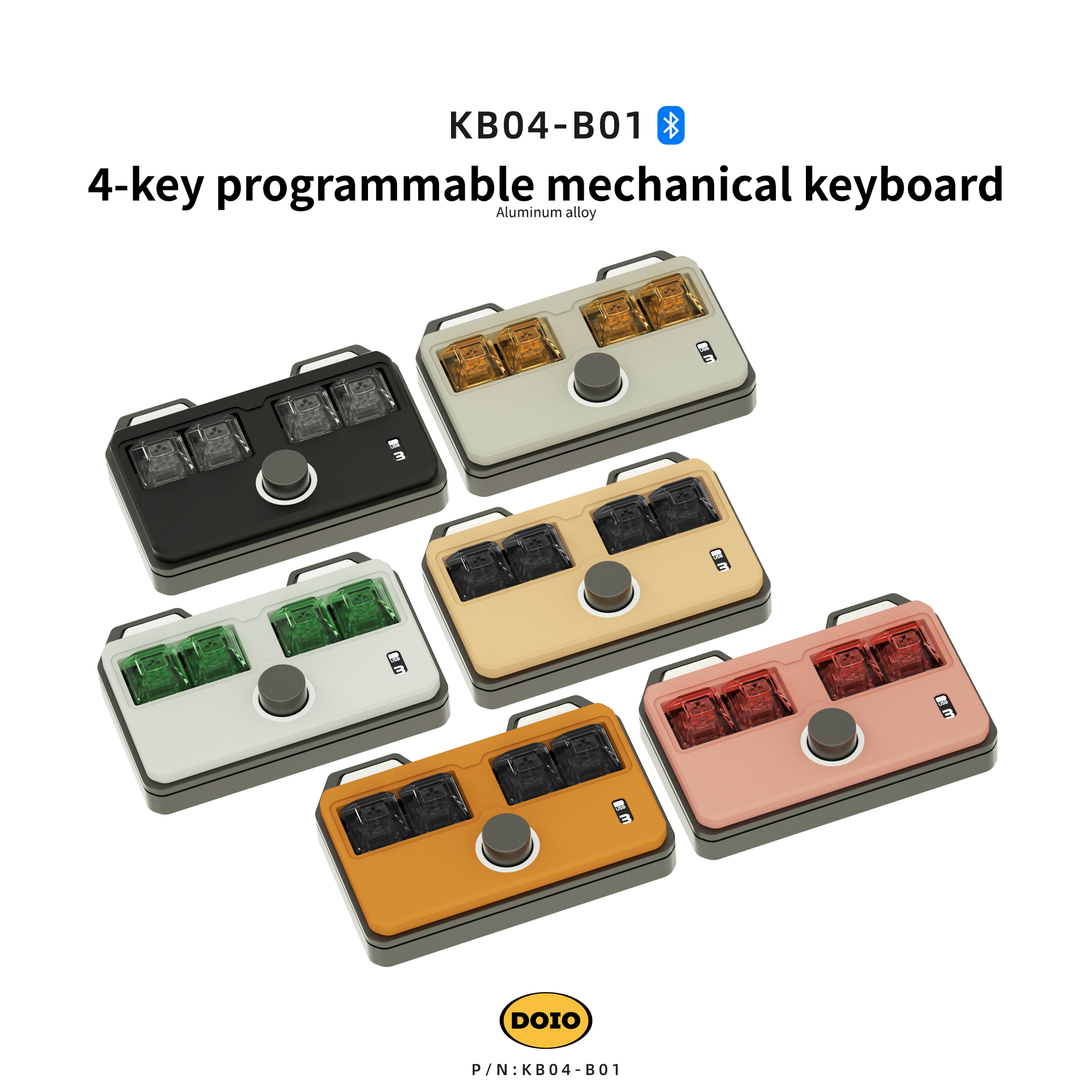 4-key Bluetooth dual-mode mechanical keyboard kit
