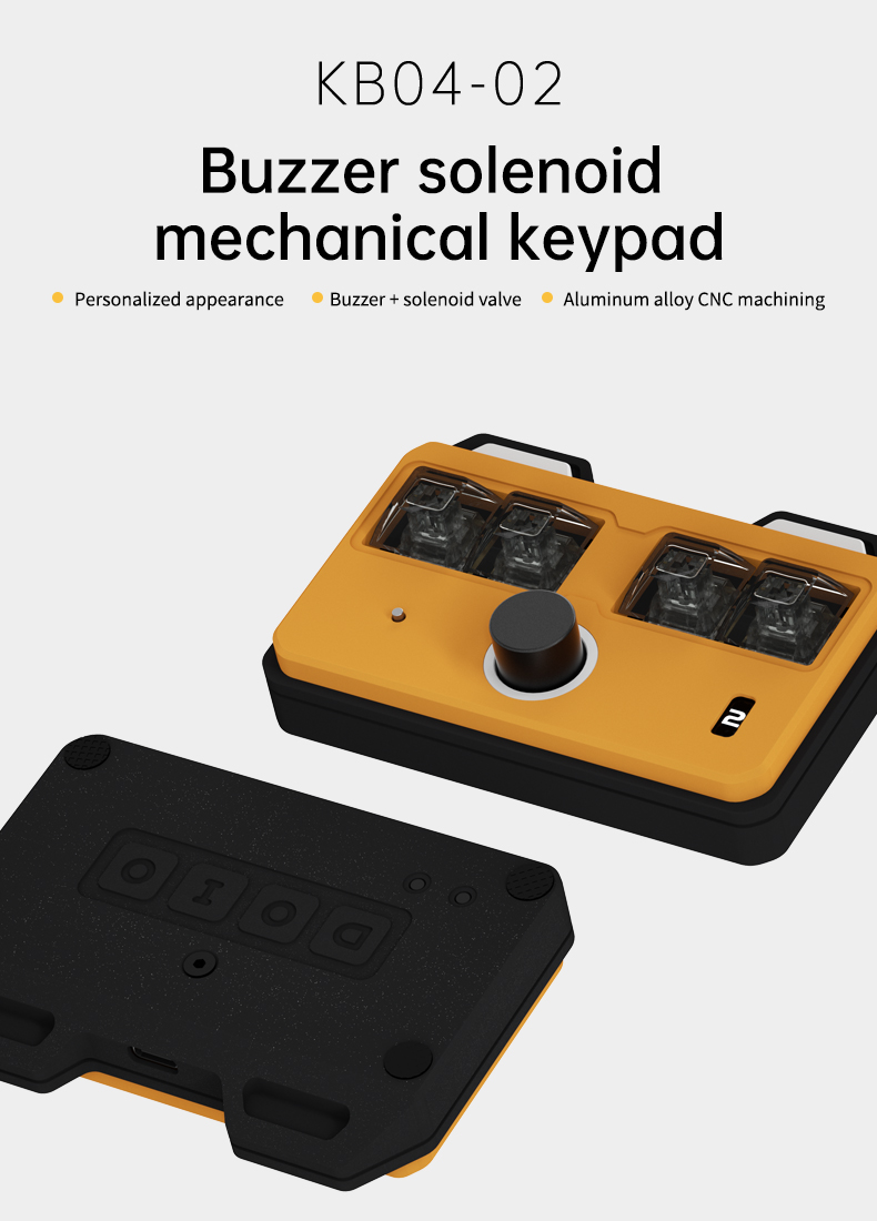 Buzzer solenoid mechanical keypad